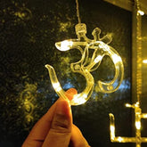 Swastik Om Curtain Decorative Lights String Lights